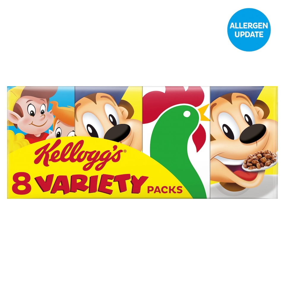 Kellogg's Variety Pack Breakfast Cereal 196g