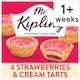 image 1 of Mr Kipling Strawberries & Cream Cake Tarts 4 pack
