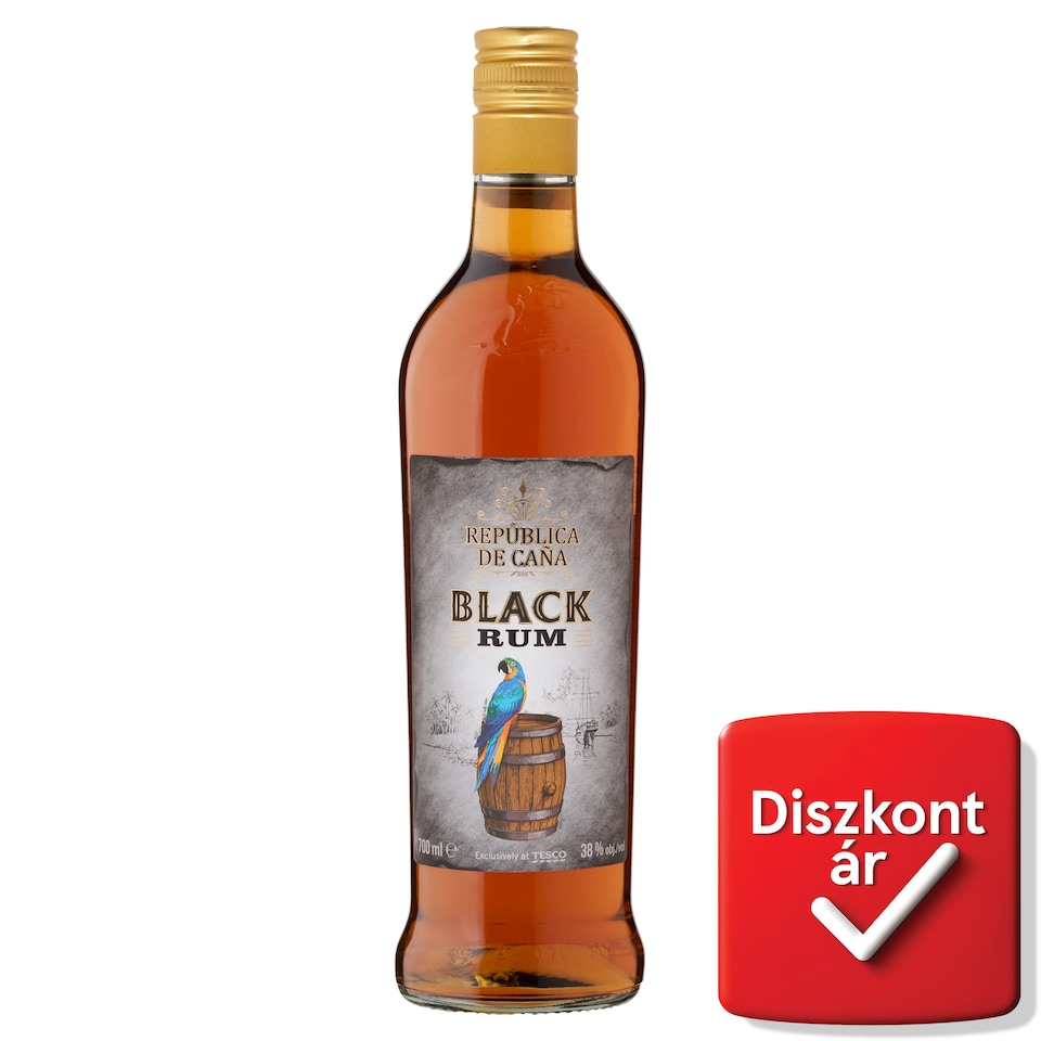 República de Caña Black Rum 38% 700 ml