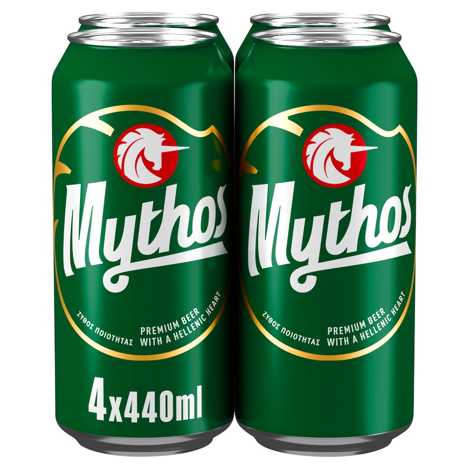 image 1 of Mythos Premium Greek Lager Beer Can 4x440ml