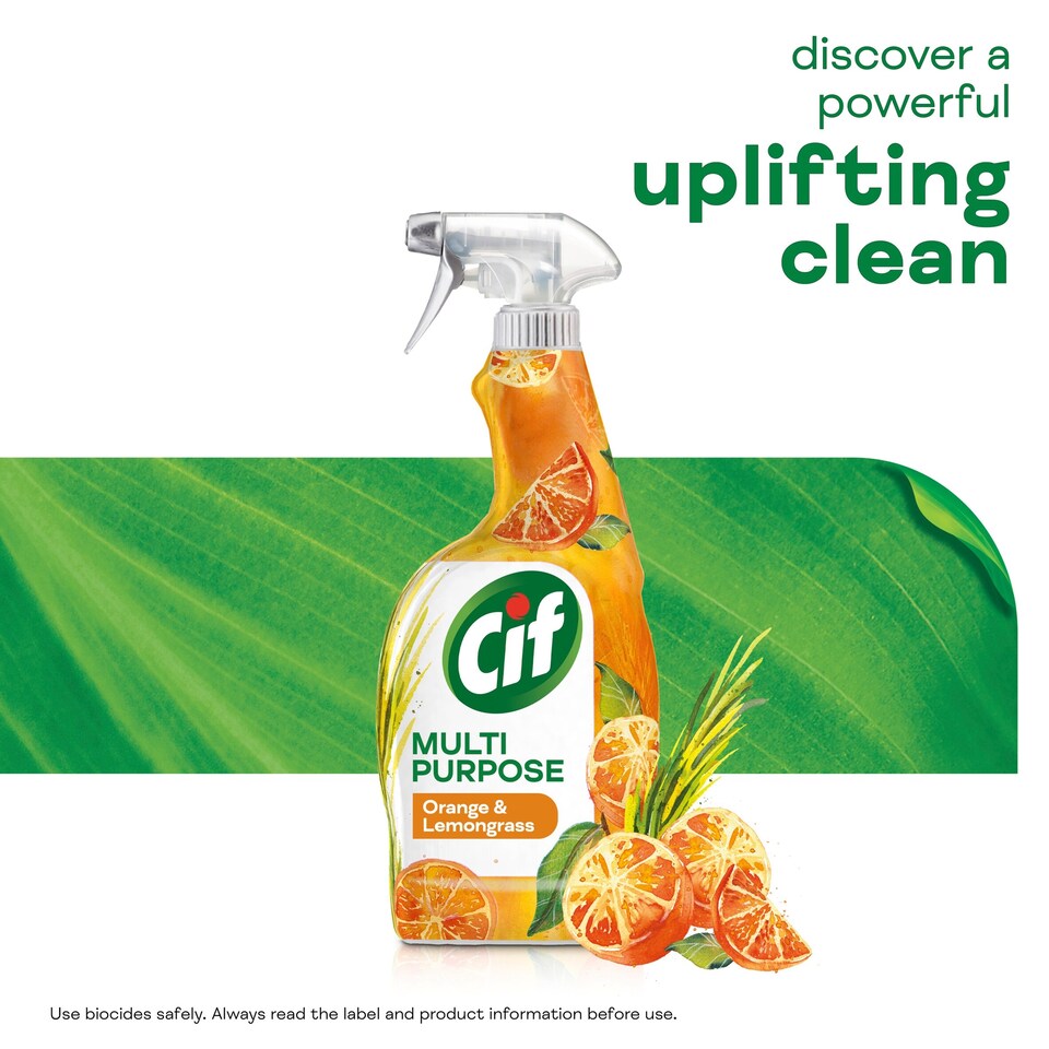 image 1 of Cif Multipurpose Cleaner Spray Orange & Lemongrass 750ml