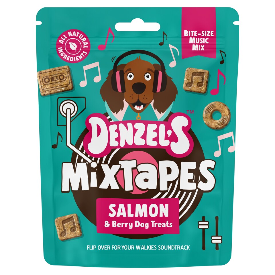 image 1 of Denzel's Mixtapes - Salmon & Mixed Berries Dog Treats 90g
