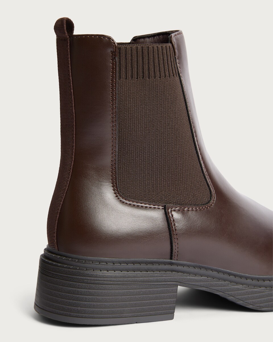 image 1 of F&F Chelsea Ankle Boots in Brown