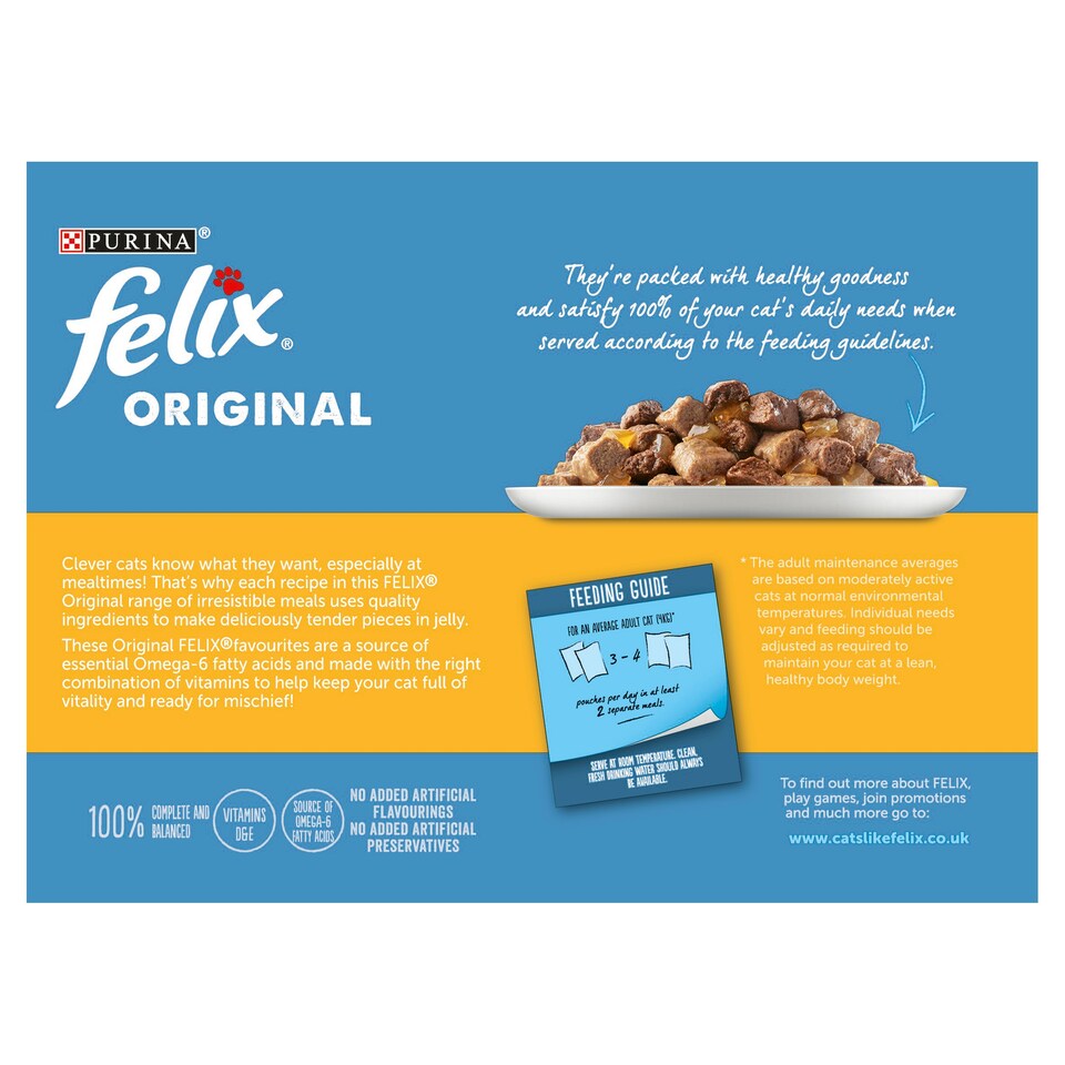 image 1 of Felix Cat Food Poultry Selection In Jelly 12x100G