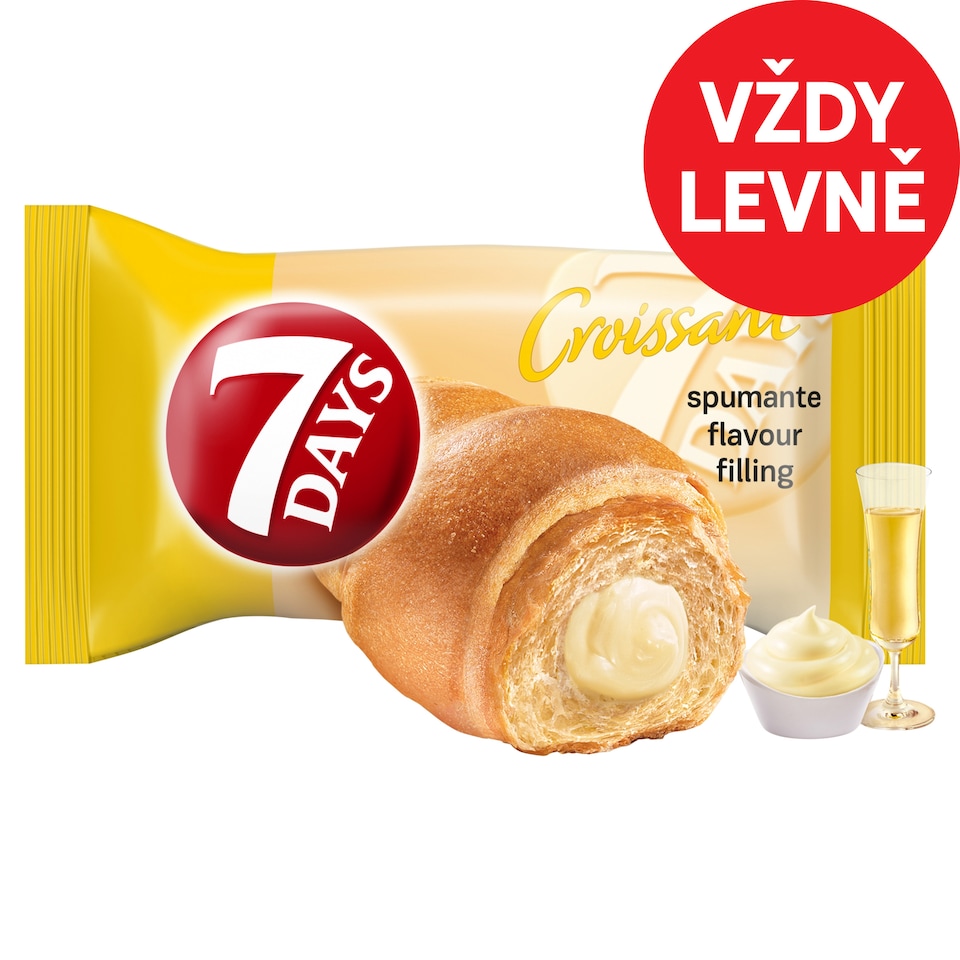 7 Days Croissant Spumante Flavour Filling 60g