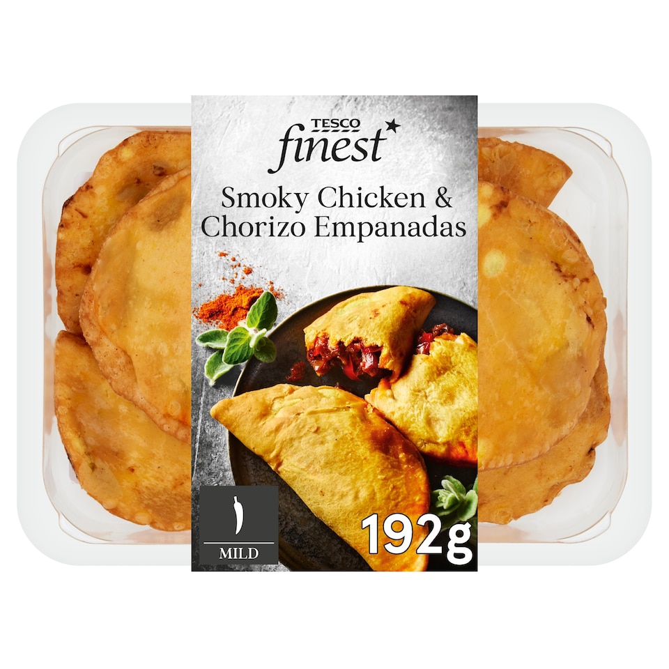 Tesco Finest Smoky Chorizo & Chicken Empanadas 192g