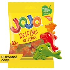 JOJO Delfíniky želé cukríky s ovocnými príchuťami 80 g