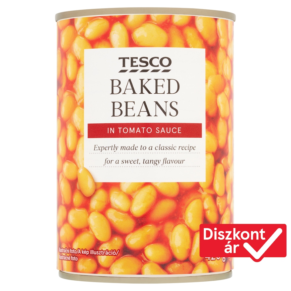 Tesco sült bab paradicsomos szószban 420 g