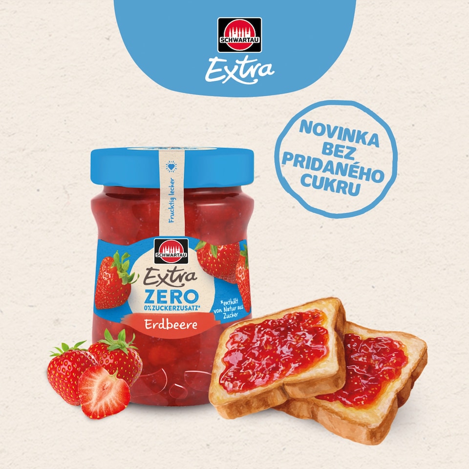 obrázok 1 z Schwartau Extra Zero jahoda 280 g