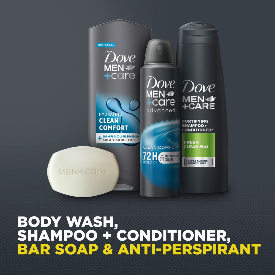 image 1 of Dove Men Plus Care With Canvas Wash Bag Gift Set