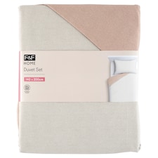 F&F Home Reversible Natural posteľná súprava 140 x 200 cm