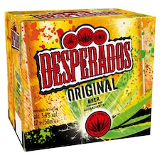 Desperados Tequila Flavoured Lager Beer Bottle 12x250ml