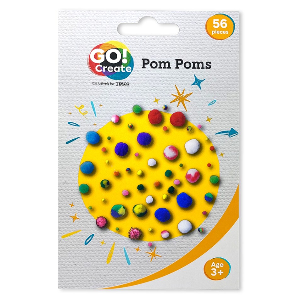 Go Create Pom Poms 56 Pieces
