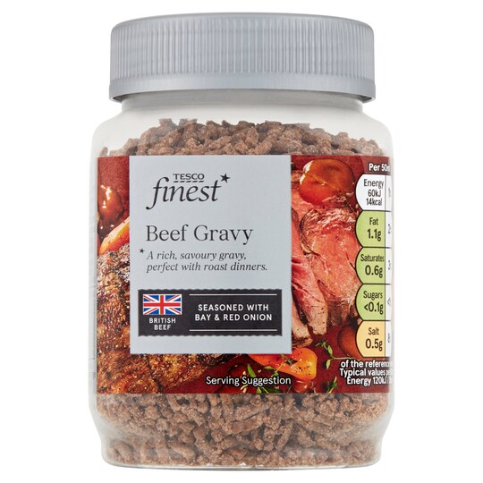 Tesco Finest British Beef & Red Onion Gravy Granules 200G Tesco Groceries