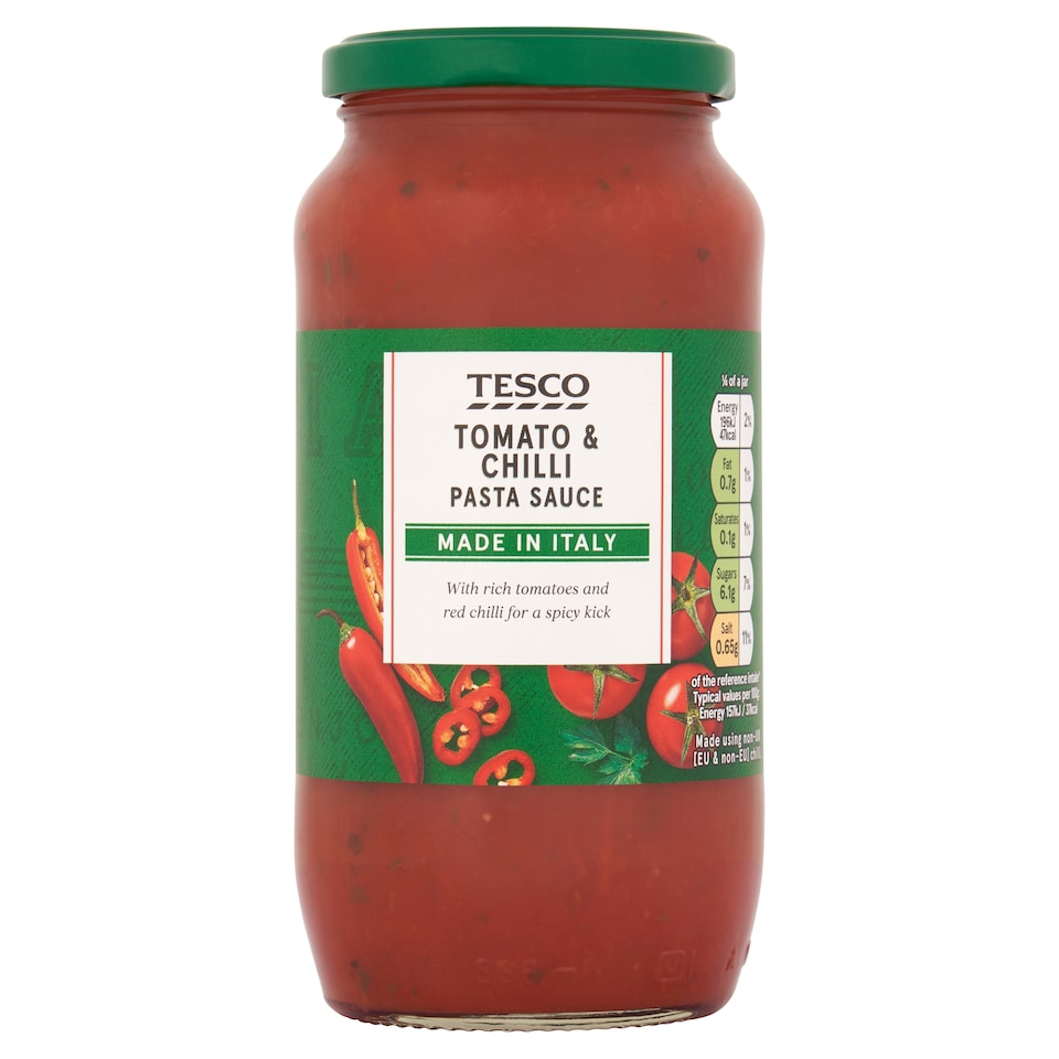 Tesco Tomato & Chilli Pasta Sauce 500G