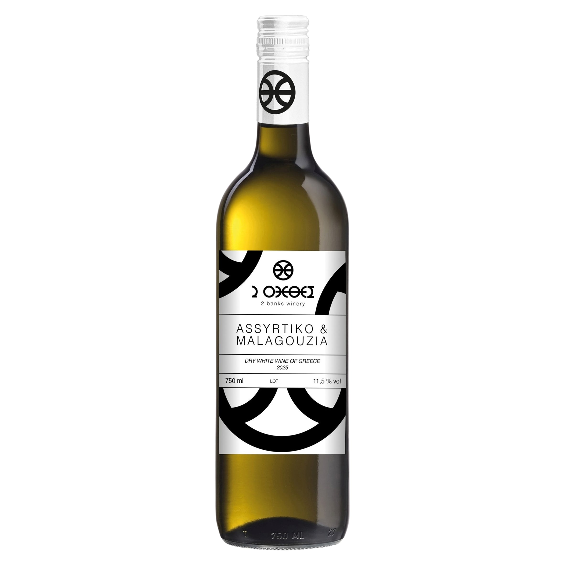 2 Banks Winery Assyrtiko & Malagouzia 75CL