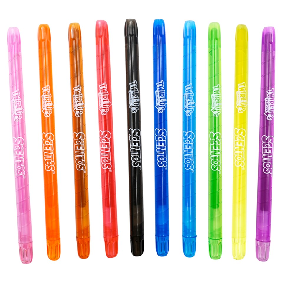 image 1 of Scentos Scented Twirl Up Crayons 10 Pack