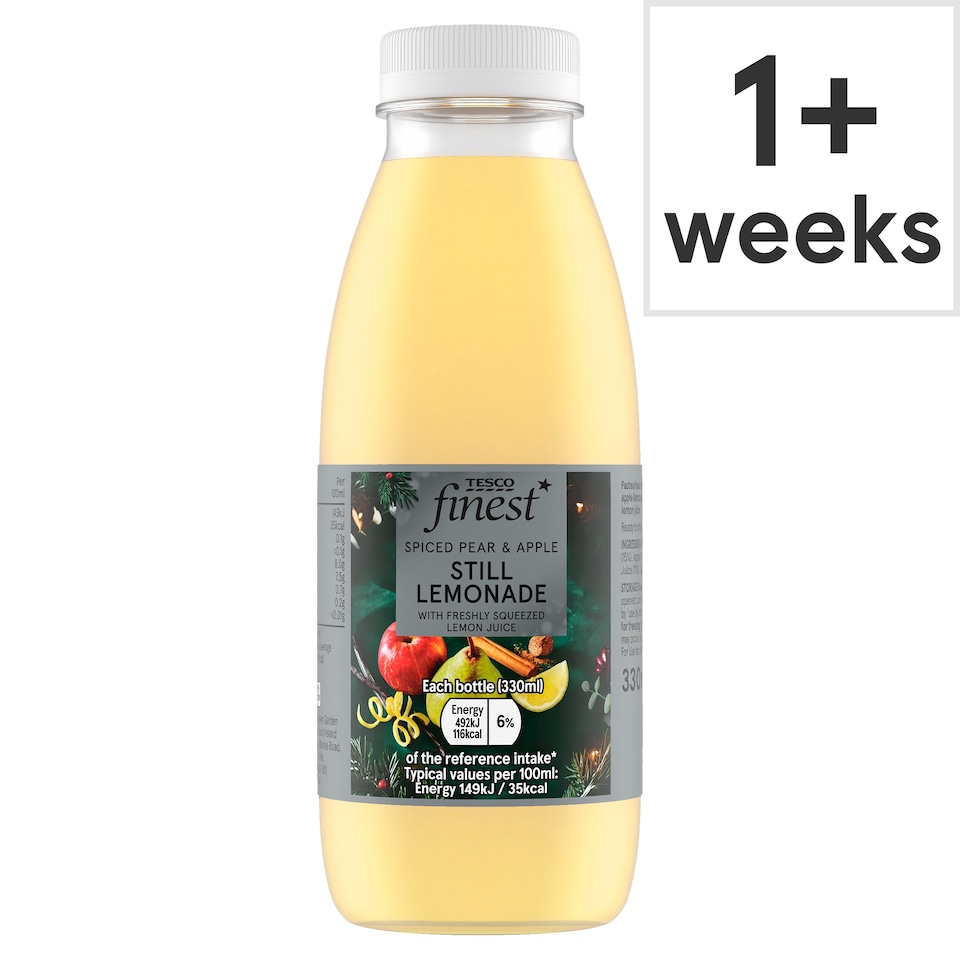 Tesco Finest Spiced Pear & Apple Still Lemonade 330ml