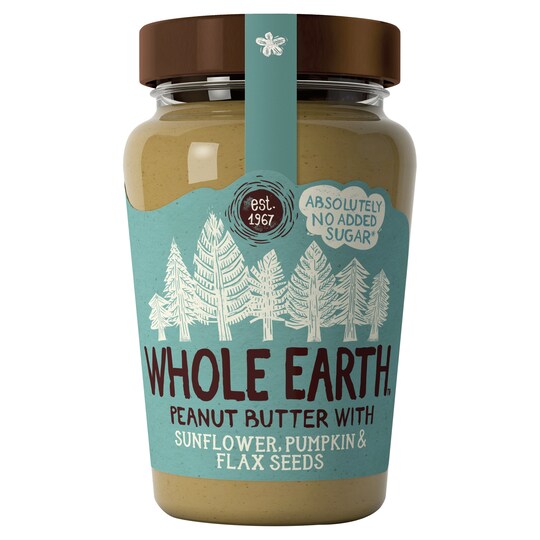 Whole Earth Smooth Peanut Butter Mixed Seeds 340G Tesco Groceries