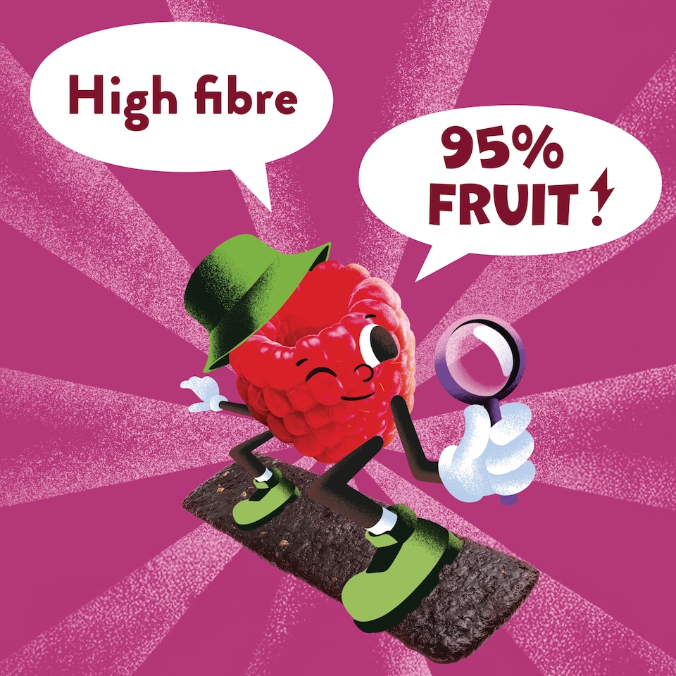 image 1 of Goodies Raspberry & Date Fruit Bars 5x20g