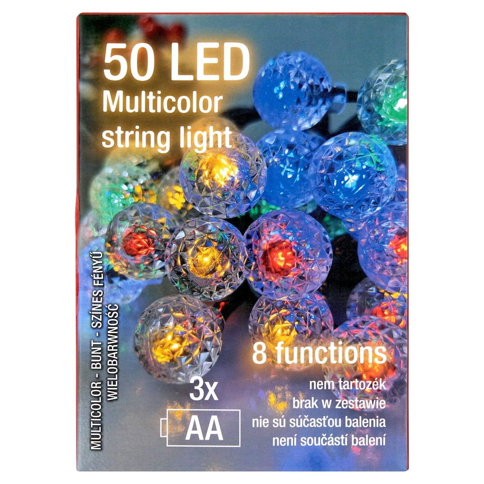 obrázok 1 z Snow Meister SM2514 50 LED multicolor vianočné osvetlenie energeticky úsporné