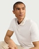 image 1 of F&F Pure Cotton Short Sleeved Polo Shirt in Ecru