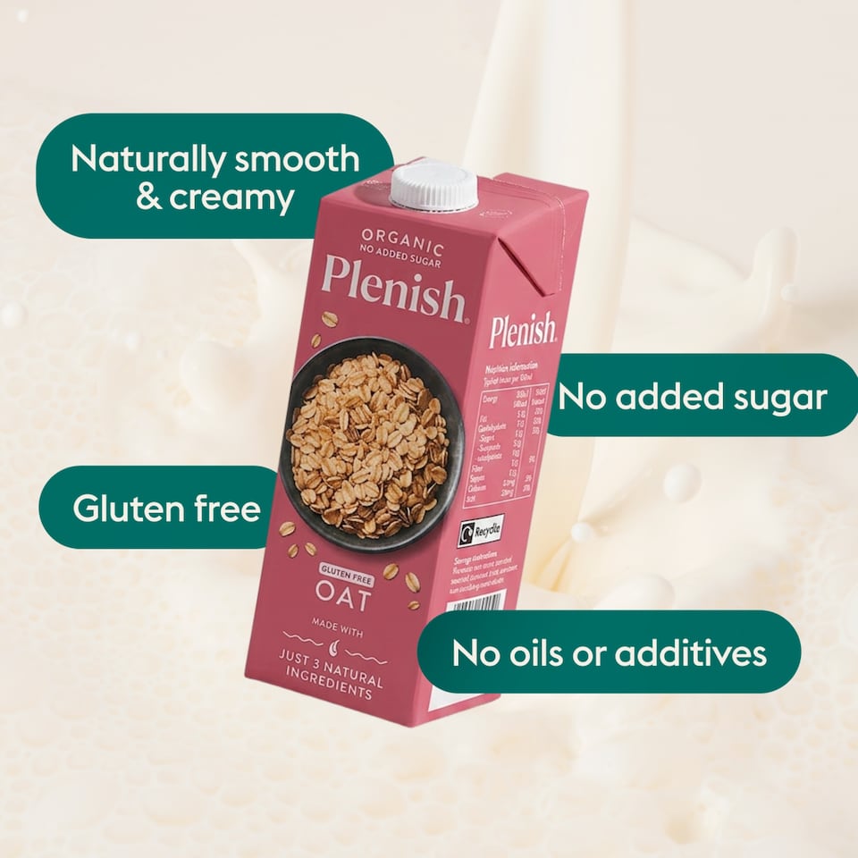 image 1 of Plenish Organic Gluten Free Chilled Oat Drink 1L