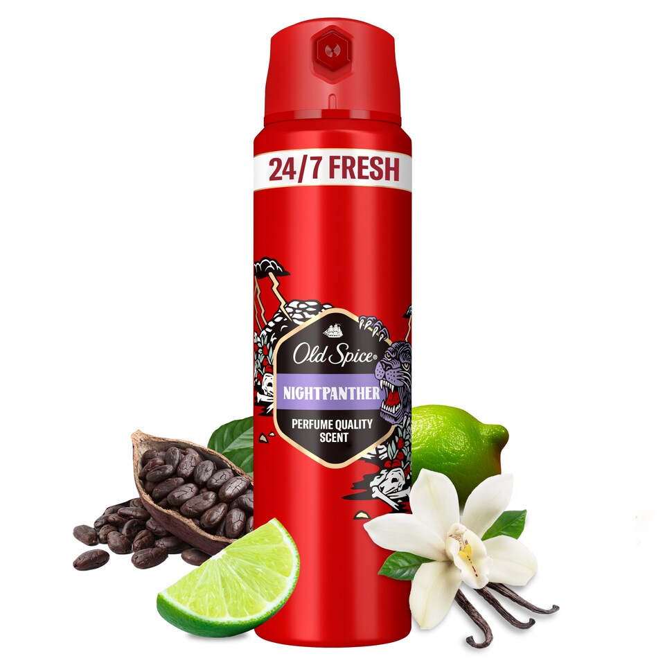 Obrázek 1 pro produkt Old Spice Night Panther Tělový Deodorant Ve Spreji Pro Muže 150ml