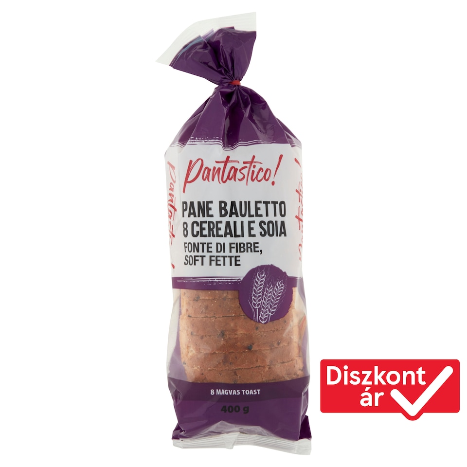 Pantastico! 8 Seeded Toast Slices with Sunflower Oil 400 g