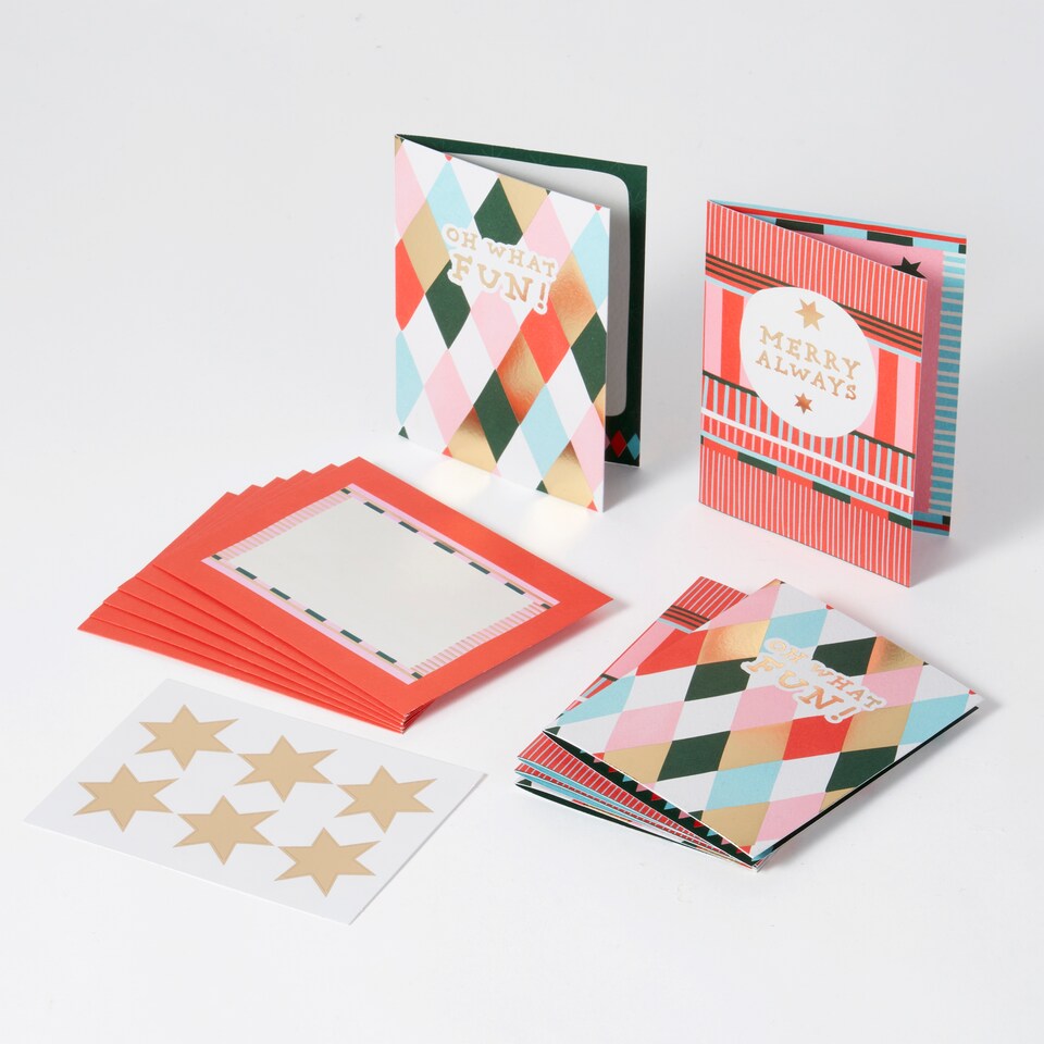 image 1 of Paperchase Christmas 6pk Merry Everything Cards