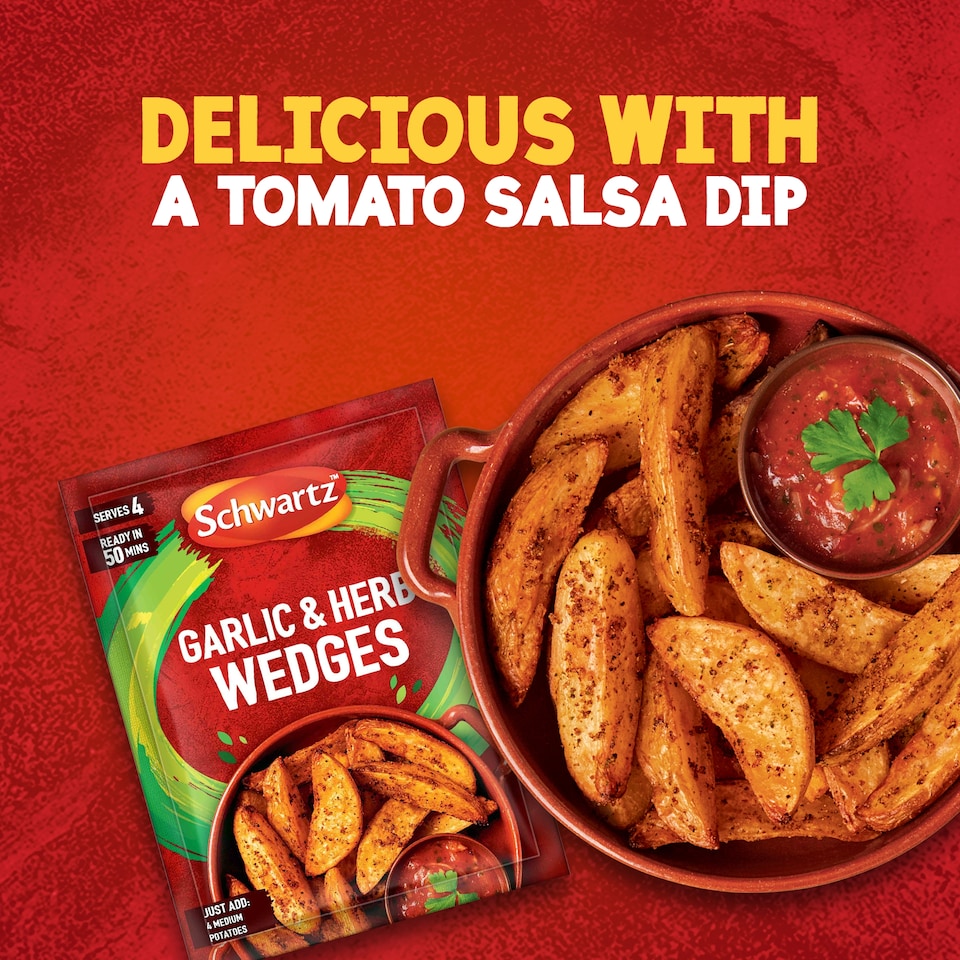 image 1 of Schwartz garlic & Herb Potato Wedges Recipe Mix 38g