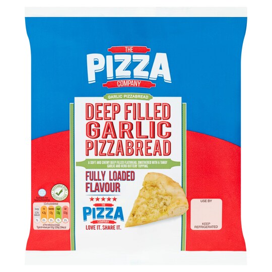 The Pizza Company Garlic Flatbread 115G Tesco Groceries