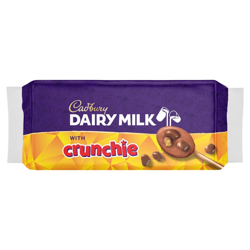 Cadbury Dairy Milk Dessert with festive white chocolate pieces  4x75g
