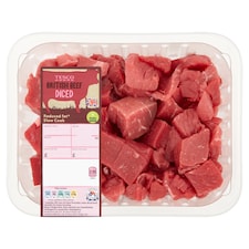 TESCO LEAN DICED BEEF 400G