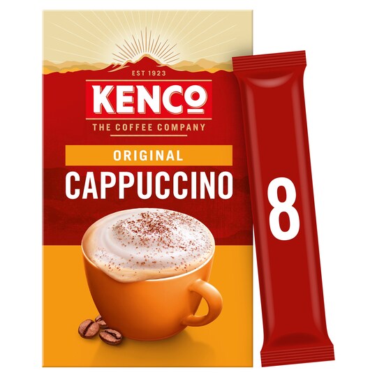 Kenco Original Cappuccino Instant Coffee 8 X 14.8G Tesco Groceries