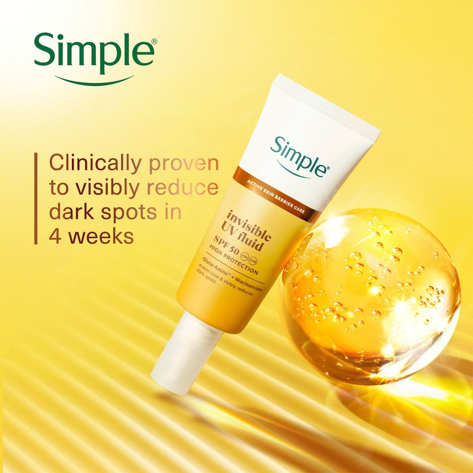 image 1 of Simple Invisible UV Face Fluid SPF 50 40ml