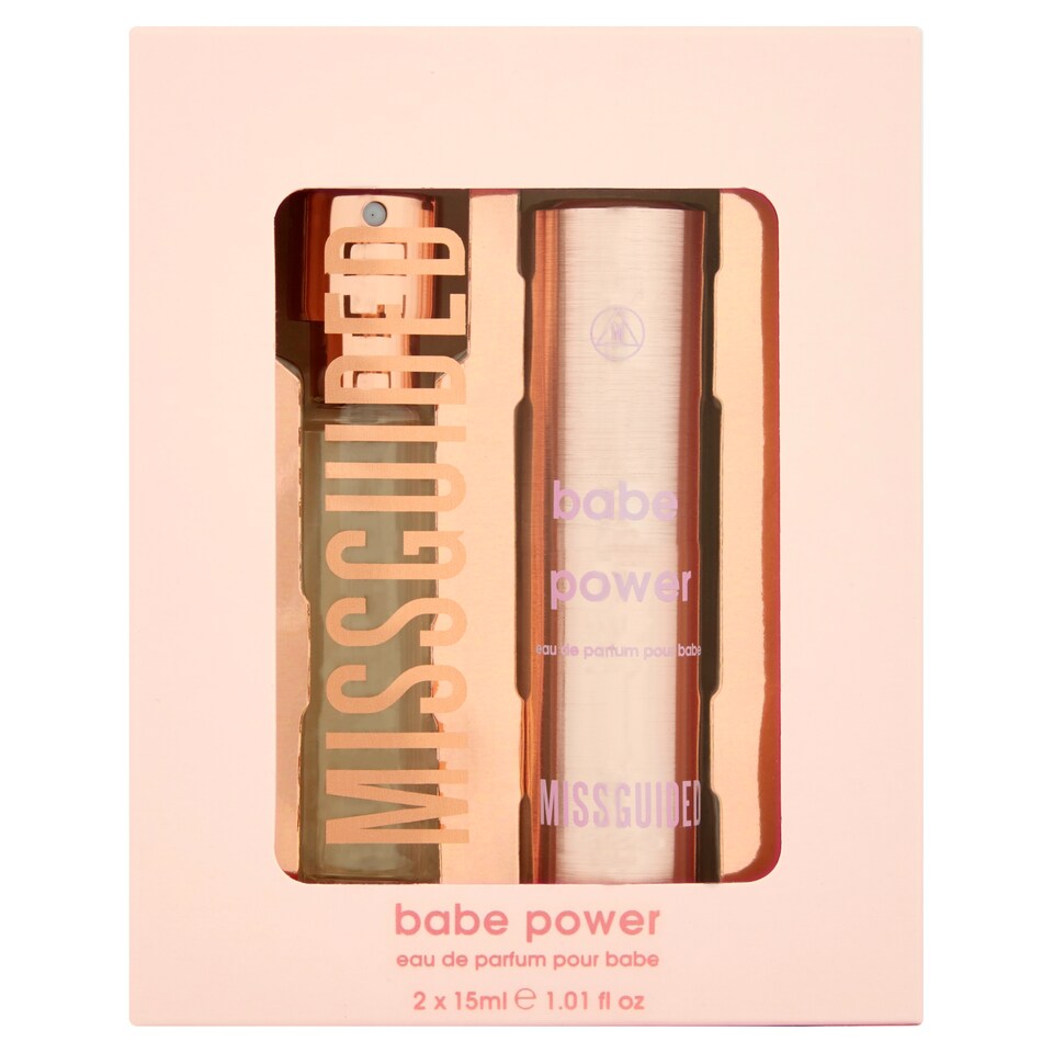 MISSGUIDED BABE POWER EAU DE PARFUM POUR BABE 2X15ML GIFT SET