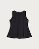 image 4 of F&F Sleeveless Peplum Top in Black