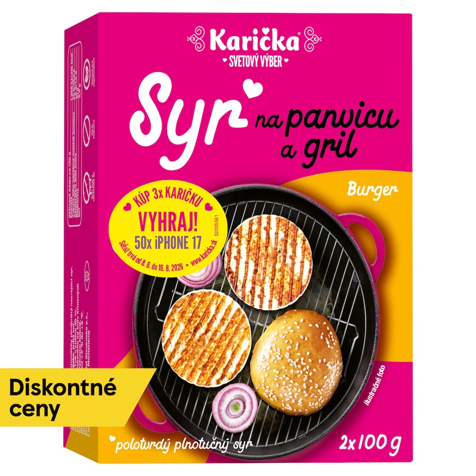Karička Syr na panvicu a gril typu Halloumi Burger 2 x 100 g