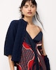 image 4 of F&F Hanky Hem Maxi Dress in Navy