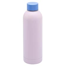 Smash Stream Pink and Blue Metal Water Bottle 500ml