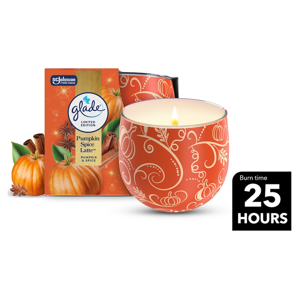 image 1 of Glade Pumpkin Spice Latte Candle 108g
