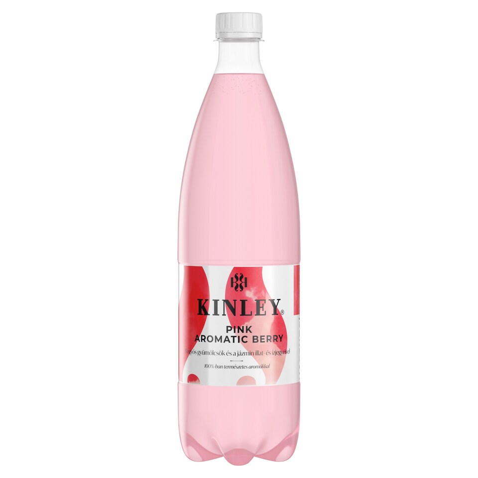 Kinley Pink Aromatic Berry szénsavas, vegyes bogyós gyümölcsízű üdítőital 1 l