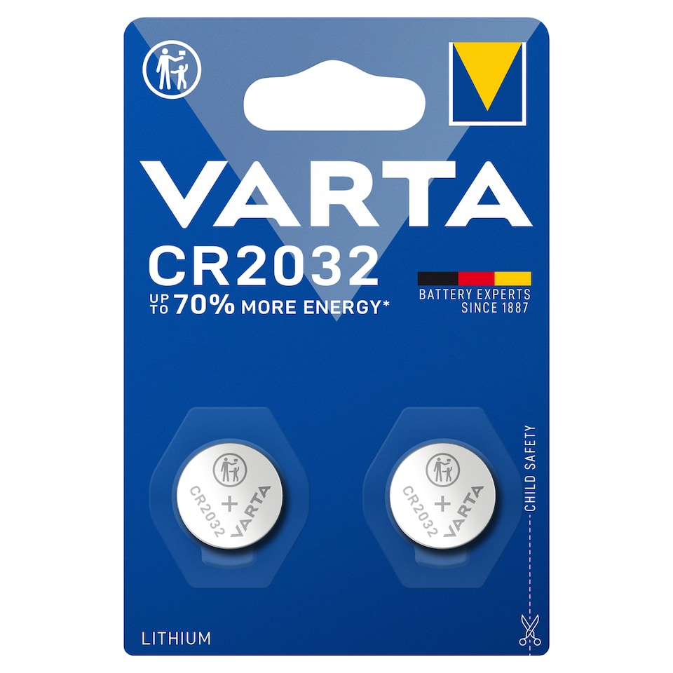 Varta CR2032 Lithium Batteries 2 pcs