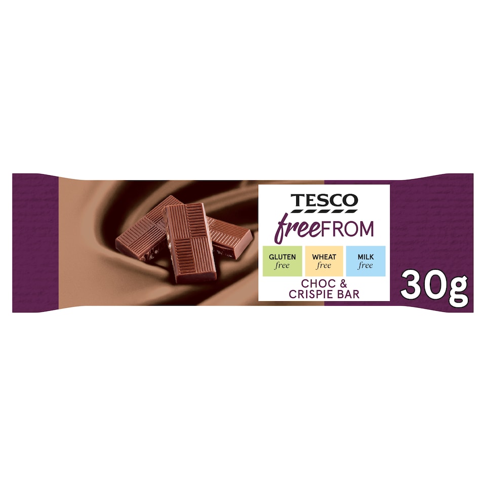 Tesco Free From Chocolate & Crispie Bar 30G