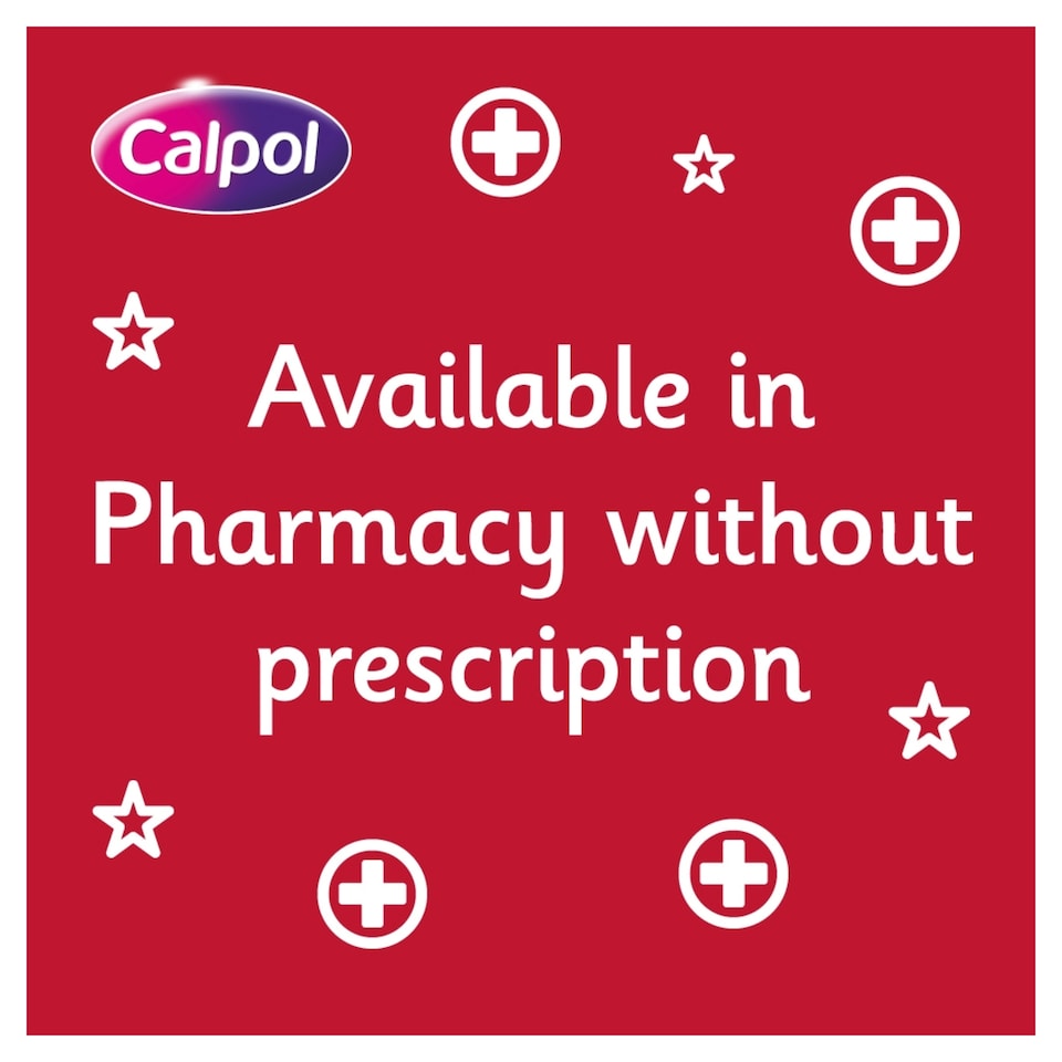 image 1 of Calpol SixPlus Fastmelts Paracetamol Fever & Pain Relief - Strawberry 24s