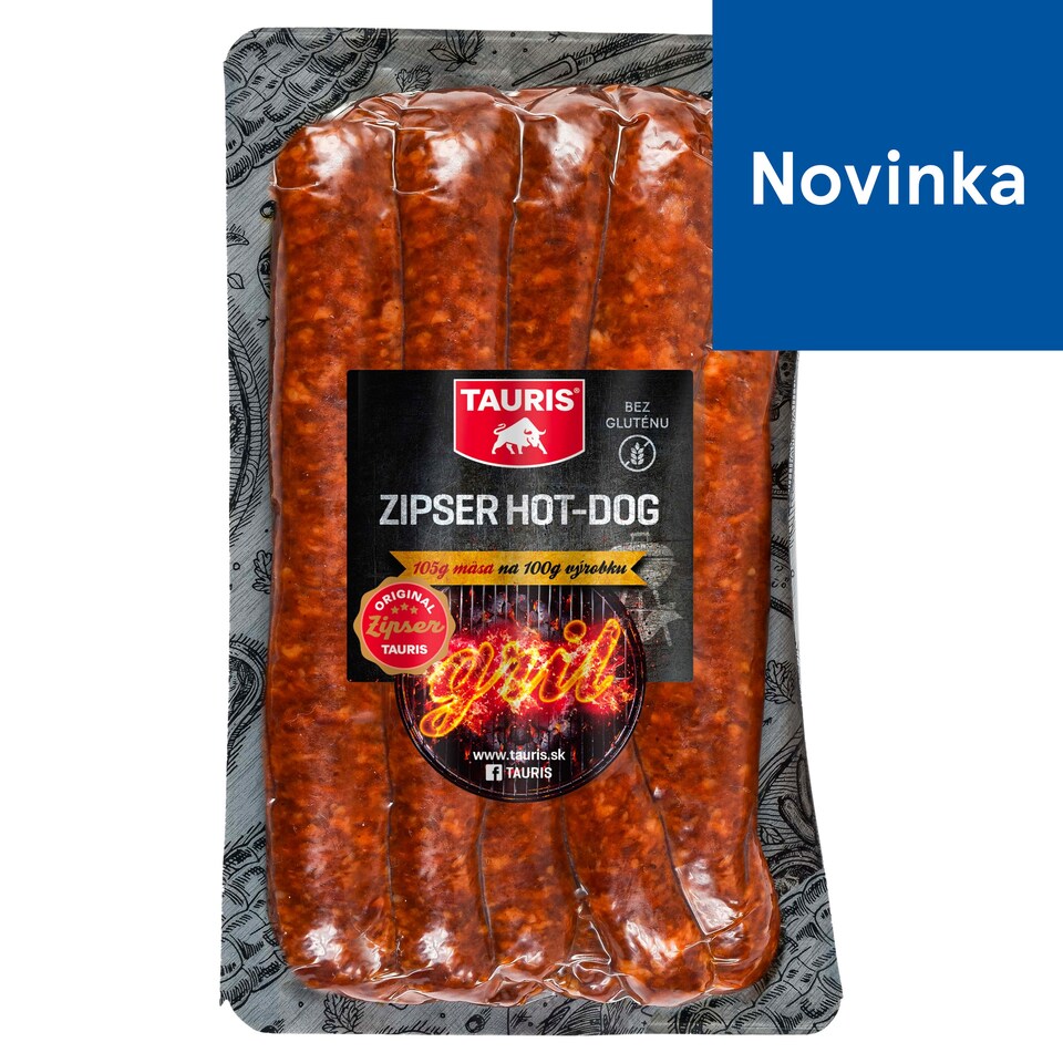 Tauris Zipser Hot-Dog 220 g