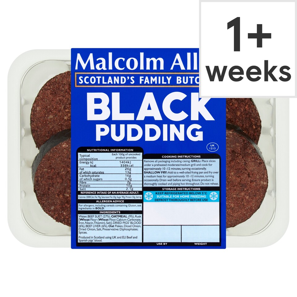 Malcolm Allan Sliced Black Pudding 200G
