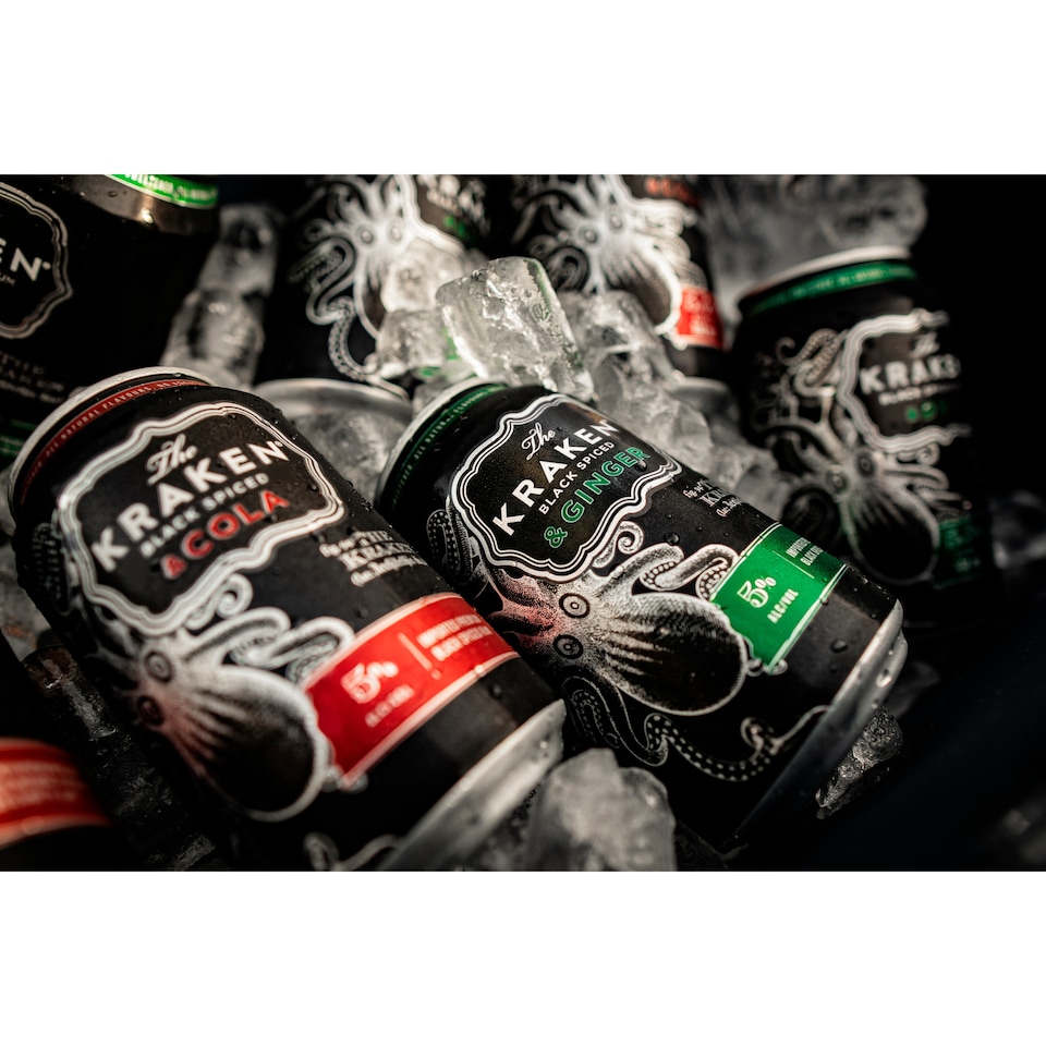 image 1 of The Kraken Black Spiced & Ginger 330ml