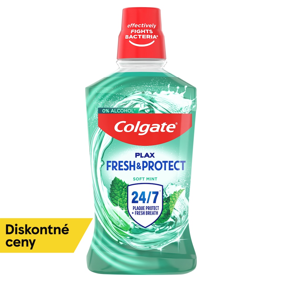 obrázok 1 z Colgate Plax Soft Mint ústna voda bez alkoholu 500 ml